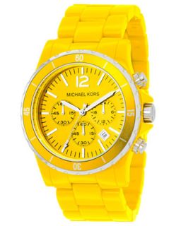 MICHAEL Michael Kors Oversized Acrylic Watch, Yellow   