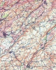 1911 Map Hackettstown Hopatcong NJ Dover Wharton Raritan Boundbrook