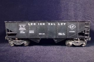 Lionel 6456 V Leigh Valley Black 2 Bin Hopper Car O Scale NR