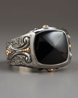 Stephen Webster Lg Inlay Signet Ring Onyx   