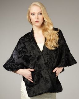 D0GTB Annabelle New York Lamb Fur Kimono Style Evening Wrap