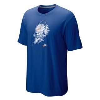 New York Mets Royal Nike Cooperstown Dugout Logo Tri Blend