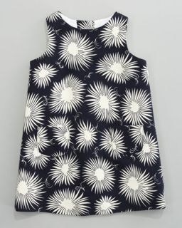 Z0VZ3 Milly Minis Aster Print Faille Dress, Sizes 8 10