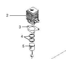 30cc Homelite Piston Cylinder Kit Assy Blower Parts