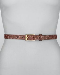 rivette paisley pattern belt pink $ 90