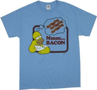 MMM Bacon Homer Simpsons T Shirt