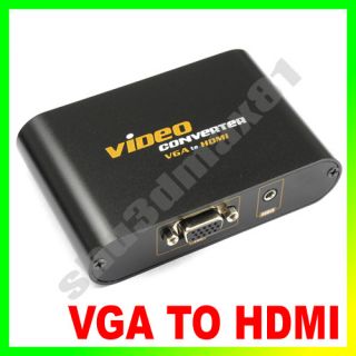 PC VGA Audio Video to HDMI HDTV Converter Adapter S1132