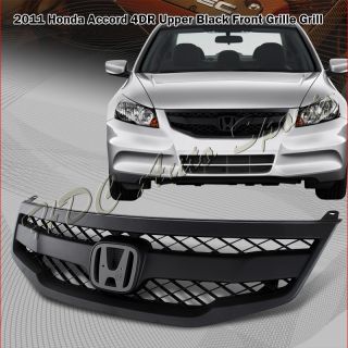 2011 2012 Honda Accord 4DR Black Front Grille Grill New