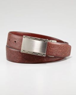 reversible paisley belt brown $ 128