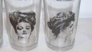 New Victorian Trading Co Gibson Girl Juice Highball Glasses