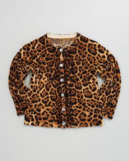  Cashmere Leopard Print Cardigan   
