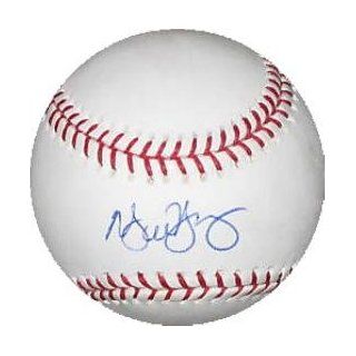 Michael Young autographed Baseball