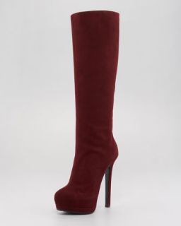 Sesto Meucci Buckled Suede Knee Boot   
