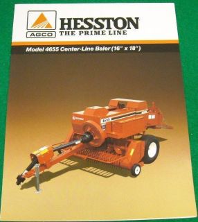 HESSTON Brochure Model 4655 Center Line Baler