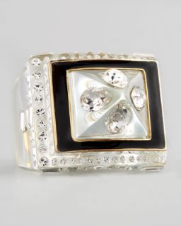  ring available in clear $ 175 00 rachel zoe pave crystal enamel ring