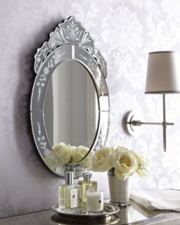 oval venetian style mirror $ 175
