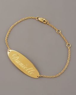 Y0Y8D Jennifer Zeuner Personalized Gold Bracelet