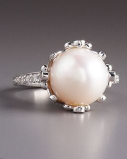 O4572 Penny Preville Pearl & Diamond Ring