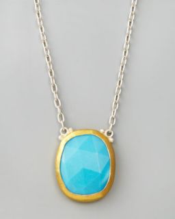 Gurhan Turquoise Pendant Necklace   