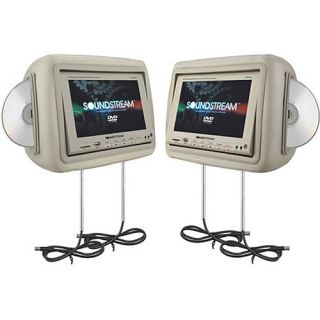  9BG Dual 8 8 LCD Touch Widescreen Headrest DVD Players as Is