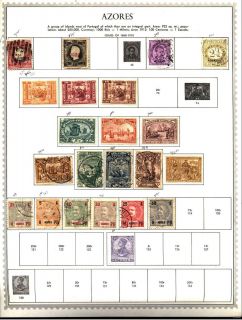 AZORES ANGRA HORTA PONTA MADEIRA FUNCHAL 1868 1932 Lot of 144 on