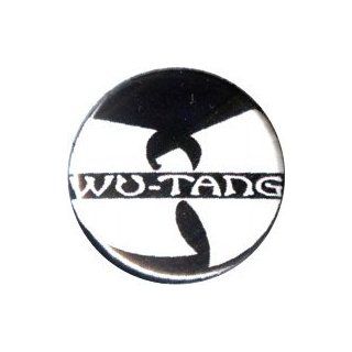 Wu Tang Clan   Logo (White And Black)   1 Button / Pin