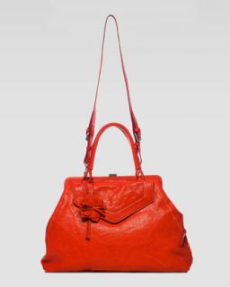 Nanette Lepore Oversize Framed Rosette Satchel Bag   