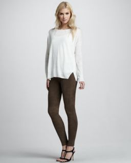  linen sweater stretch suede leggings $ 195 995 more colors available