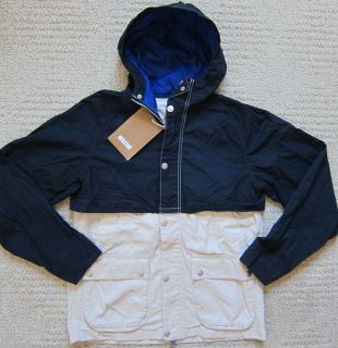 Tommy Hilfiger Navy Natural Fashion Coated Denim Jacket Mens $129