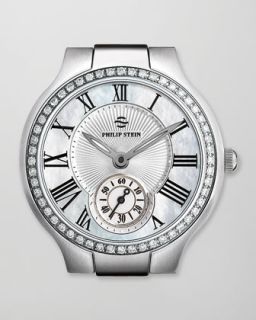Y18TL Philip Stein Small Round Mother of Pearl Diamond Watch Head