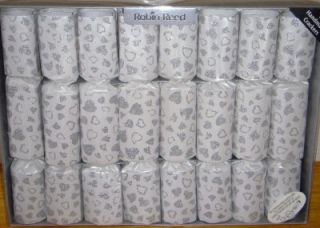 Giant Silver Hearts Crackers Wedding Anniversary