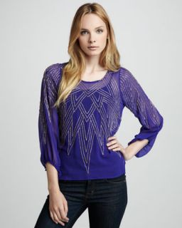  top available in blue $ 227 00 boyod sheer beaded top $ 227 00 let