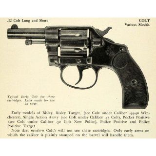 1948 Print .32 Colt Short Cylinder Revolver Handgun