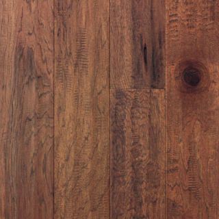 Hand Scraped Mink Hickory Hardwood Flooring Wood Floor