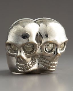 Alexander McQueen Snake & Skull Ring   