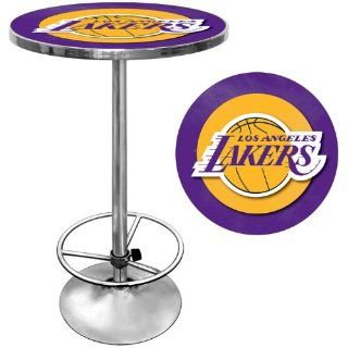 Los Angeles Lakers NBA Chrome Pub Table   Game Room