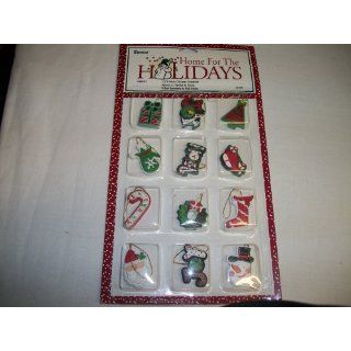 Miniature Christmas Ornaments Santa Snowman 1.5 Inch 2460