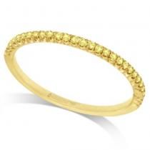 Hidalgo Micro Pave Yellow Diamond Ring 18K Yellow Gold