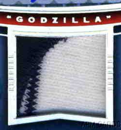 Hideki Matsui 2004 UD SP Game Used Yankees MVP Godzilla Logo Patch
