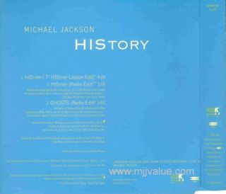 Michael Jackson Extremely RARE History Ghosts Promo Sampcm 4340