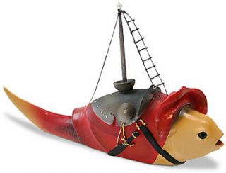 Hieronymus Bosch Fish Mast Sculpture Gothic Figurine