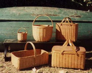 Antique B G Higgins Basket Pounded Ash Log or Magazine West