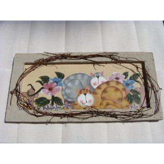 Cute Country Cat Picture with grapevine 21x10