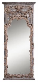 Antique Gold Horchow Adalina Floor Dinning Wall Mirror