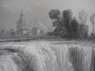  of the Genesee Falls, with the city of Rochester in the background