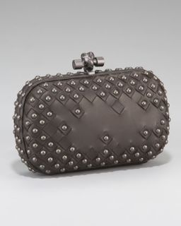 Studded Leather Clutch  