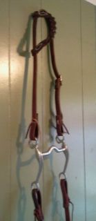 New One Ear Headstall Reins Bit Horse Tack Bridle