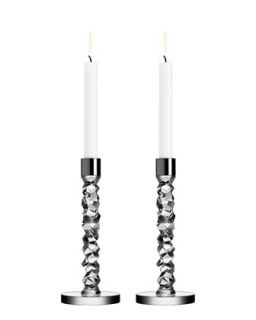 orrefors two carat candlesticks $ 250