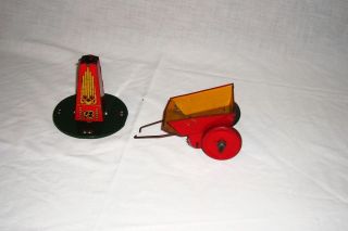 Marx Tin Windup Horse Drawn Wagon Cart 1930s Tin Tower Parts