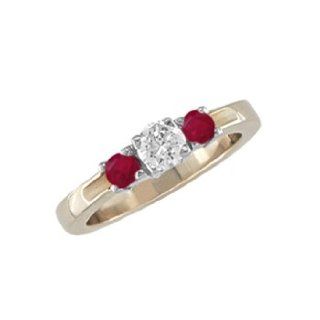 Deaira   size 12.00 14K Gold Ruby & Diamond Ring Jewelry 